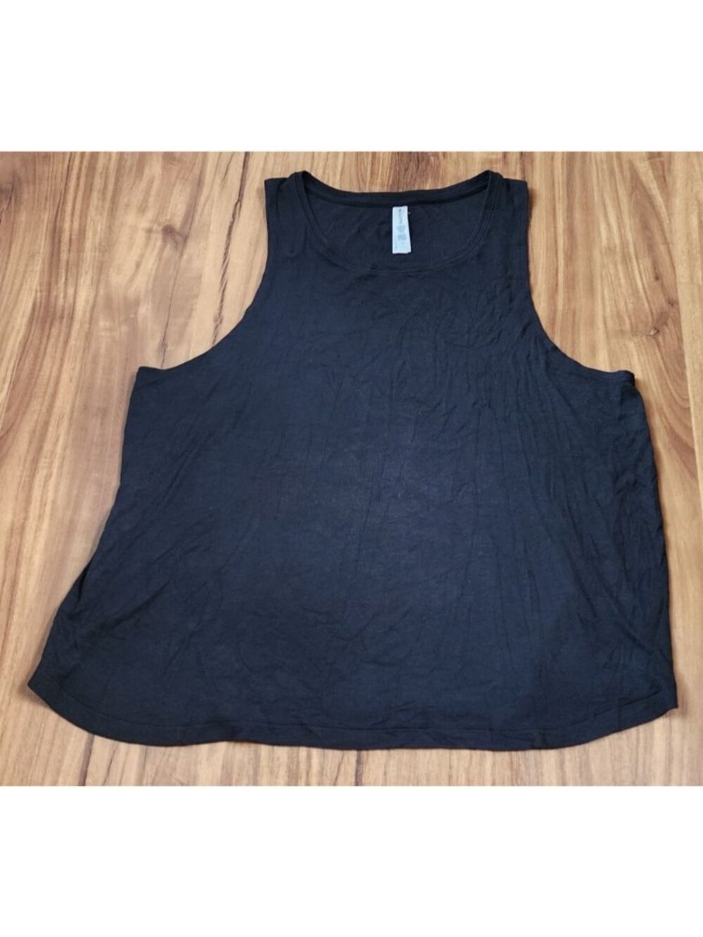NWOT Athleta Well Rested Rib Sleep Tank & Short Set Black 1X - Picture 3 of 9